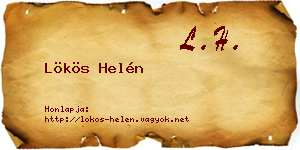 Lökös Helén névjegykártya